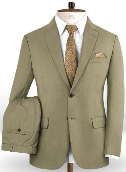 Scabal Moss Green Wool Suit