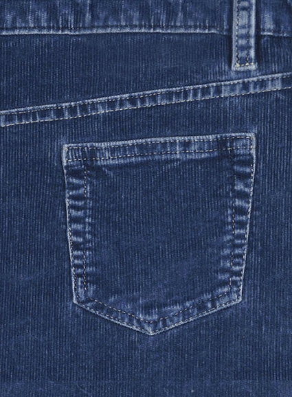 Indigo Corduroy Stretch Jeans - Denim-X