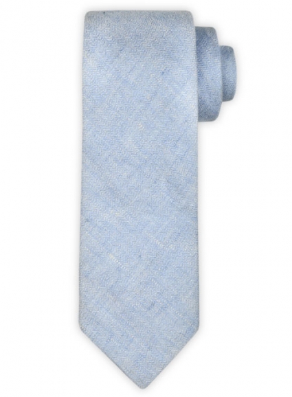 Italian Linen Tie - Sky Blue