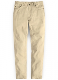 Stretch Summer Weight Light Khaki Chino Jeans