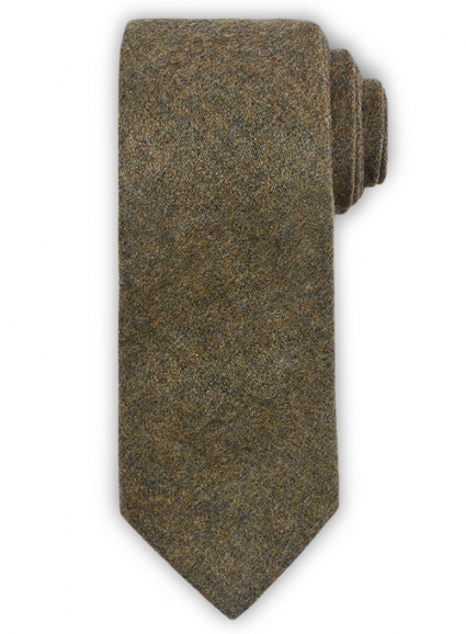 Tweed Tie - Rust Brown