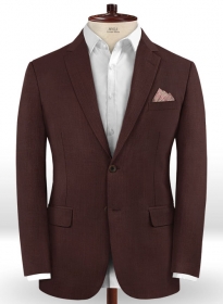 Stretch Wine Wool Jacket