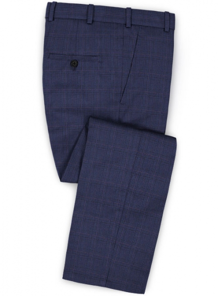 Glen Wool Blue Pants