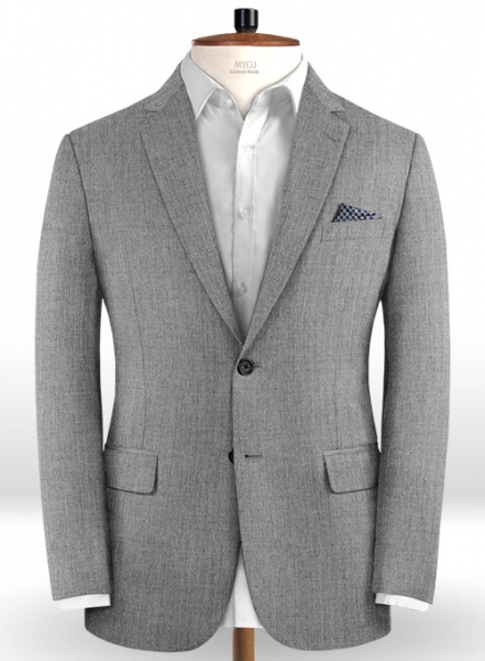 Reda Worsted Mid Gray Pure Wool Jacket