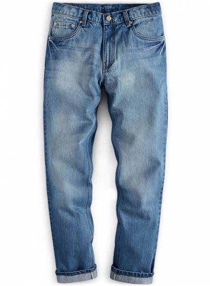 Orlando Blue Stone Wash Whisker Jeans