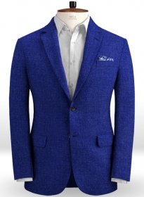 Solbiati Ink Blue Linen Jacket