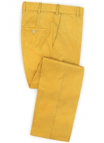 Mystic Yellow Wool Pants