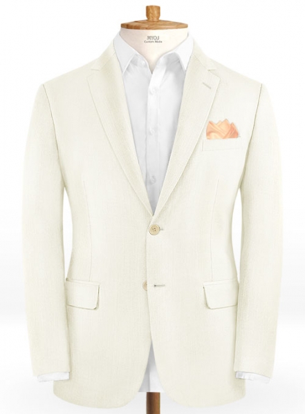 Scabal Ivory Wool Jacket