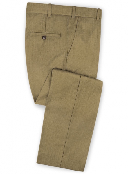 Reda Dark Beige Pure Wool Pants