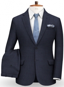 Birdseye Wool Blue Suit