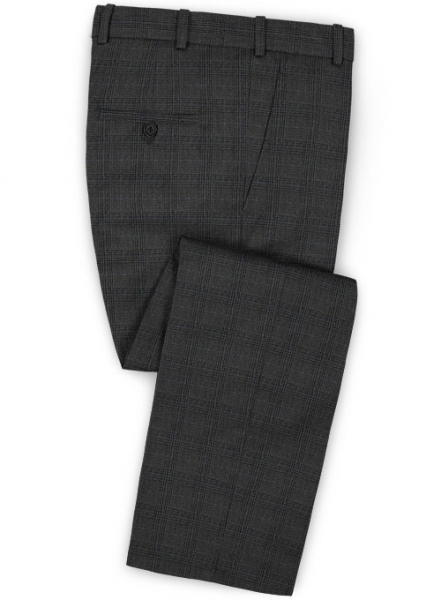 Glen Wool Charcoal Pants