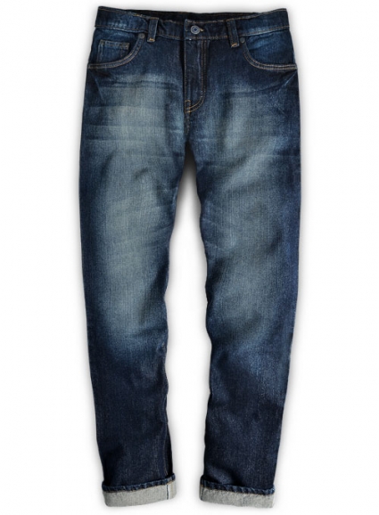 Sterling Blue Hard Wash Whisker Jeans