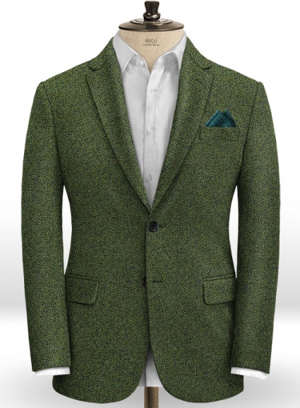 Basket Weave Green Tweed Jacket