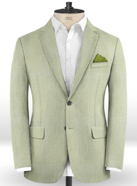 Seersucker Green Jacket