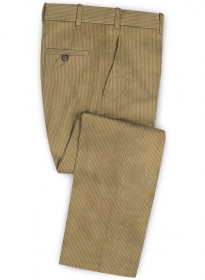 Beige Thick Corduroy Pants