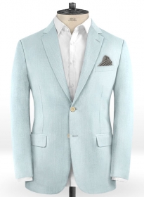 Scabal Pale Blue Wool Jacket