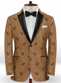 Eagle Brown Wool Tuxedo Jacket