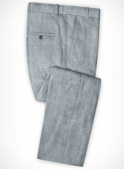 Italian Linen Chambord Gray Pants