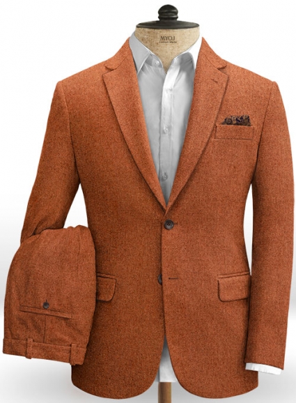 Melange Titan Rust Tweed Suit
