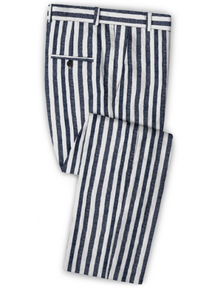 Caccioppoli Seersucker Pierre Pants