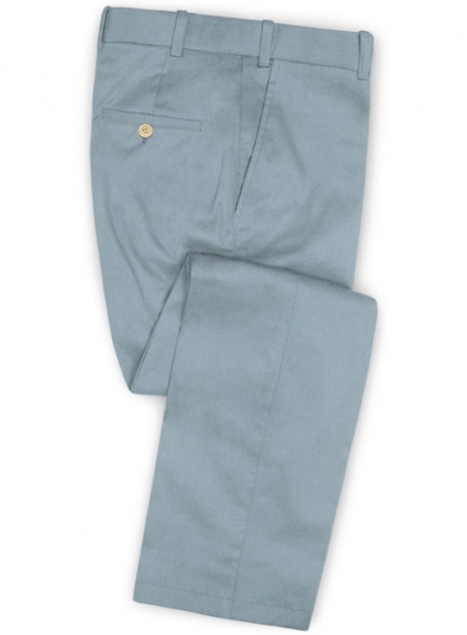 Slate Blue Stretch Chino Pants