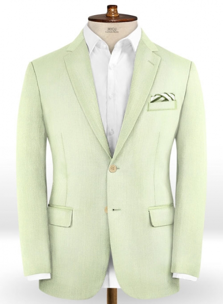 Scabal Pale Green Wool Jacket