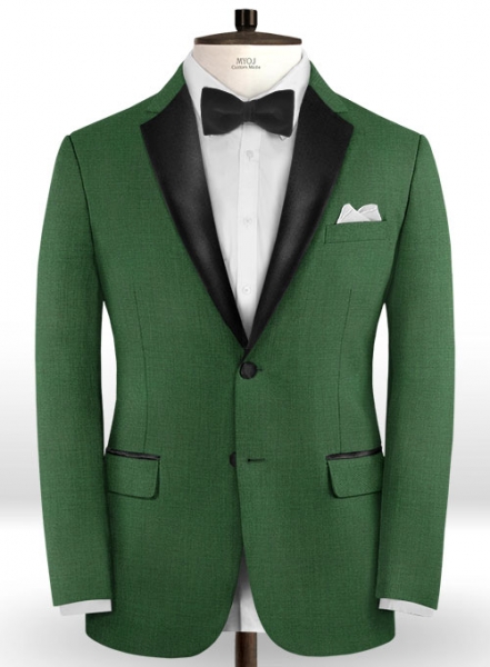 Napolean Yale Green Wool Tuxedo Jacket