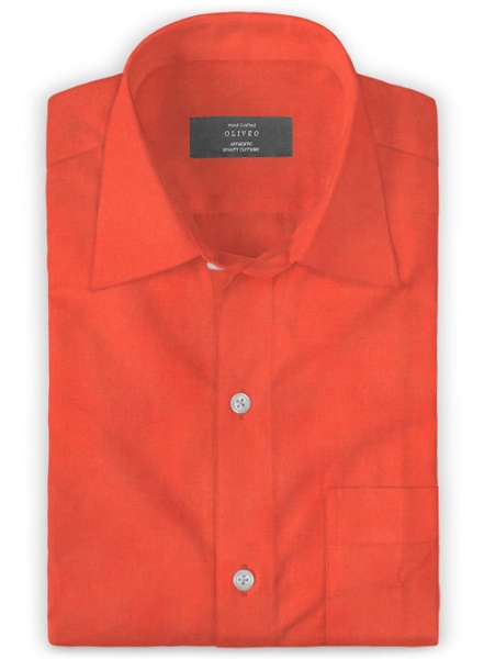 Italian Cotton Zod Orange Shirt