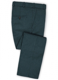 Reda Steel Green Pure Wool Pants