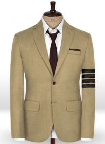 Napolean Khaki Wool Black Bar Jacket