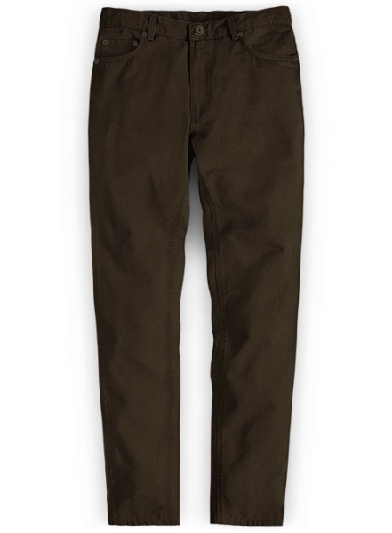 Heavy Dark Brown Chino Jeans