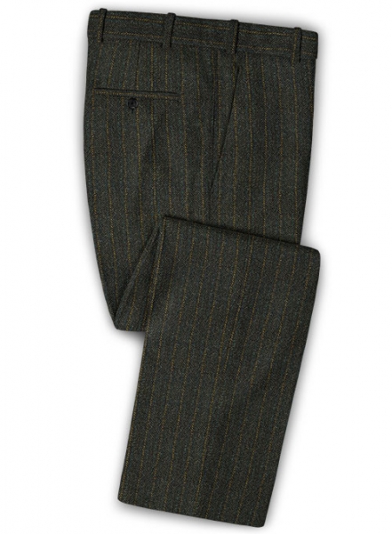 Harris Tweed Melange Stripe Pants