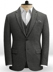 Light Weight Charcoal Tweed Jacket