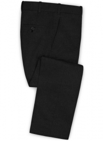 Stretch Summer Weight Black Chino Pants