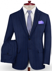 Napolean Rodrio Royal Blue Wool Suit