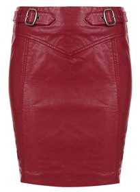 Belted Leather Skirt - # 155