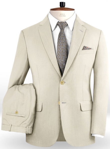 Napolean Ivory Wool Suit