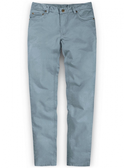 Slate Blue Stretch Chino Jeans