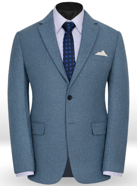 Light Weight Turkish Blue Tweed Jacket
