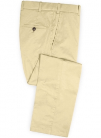 Stretch Summer Weight Light Khaki Chino Pants