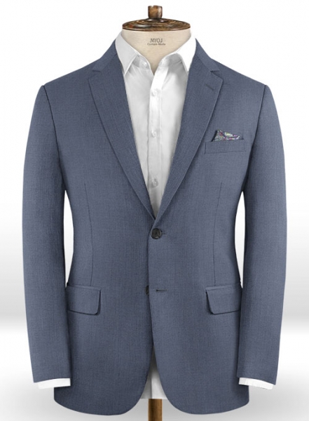 Napolean Slate Blue Wool Jacket