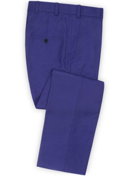 Fizz Blue Flannel Wool Pants