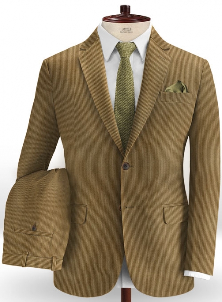 Brown Thick Corduroy Suit