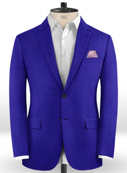 Scabal Cobalt Blue Wool Jacket