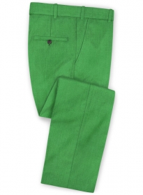 Scabal Bright Green Wool Pants