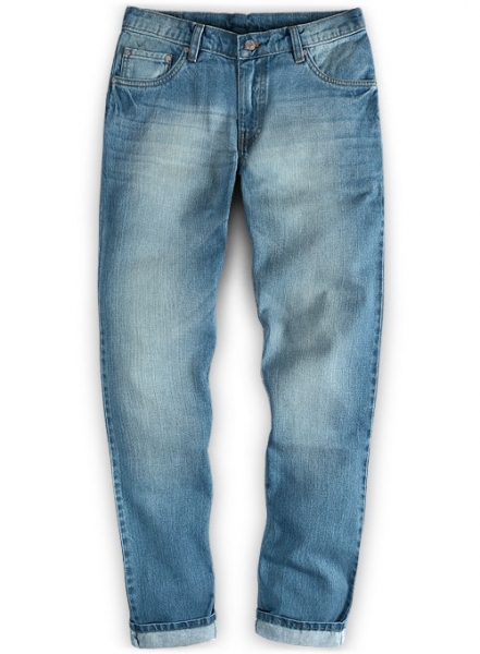 Falcon Blue Stone Wash Whisker Jeans