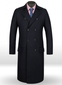 Light Weight Navy Couture Tweed GQ Trench Coat