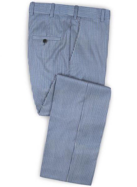 Seersucker Blue Pants