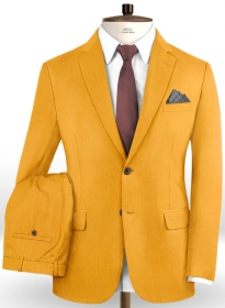 Scabal Bright Orange Wool Suit
