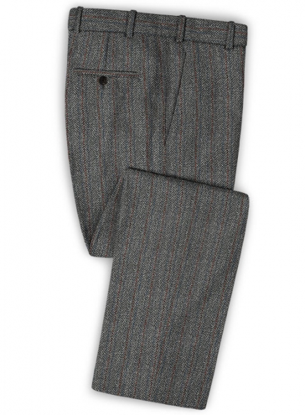 Harris Tweed Gray Stripe Pants